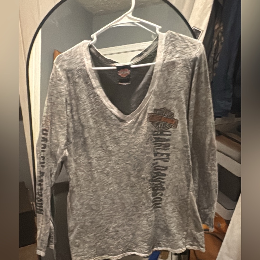 Harley-Davidson Gray Long Sleeve Tee